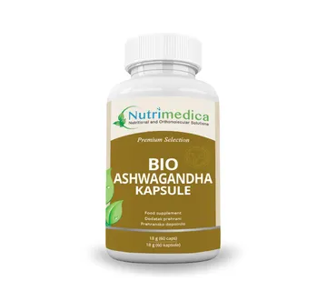 Ashwagandha kapsule BIO 300 mg x 60 vege kapsula, Nutrimedica - cover