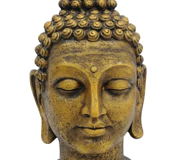 EUROPALMS Head of Buddha, antique-gold, 75cm - cover