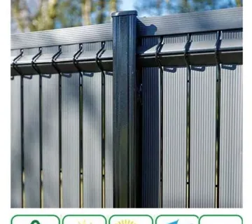 PVC letvice za ogradu (za 3D panele) – 123x205 cm – vertikalna ispuna - cover