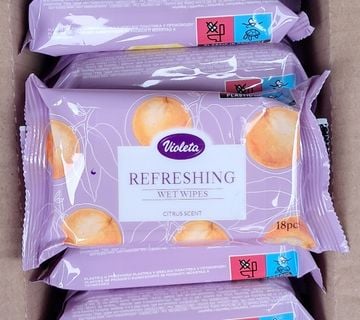 Violeta Refreshing vlažne maramice Citrus 18/1 (30 KOM.); ZG (Jarun) - cover