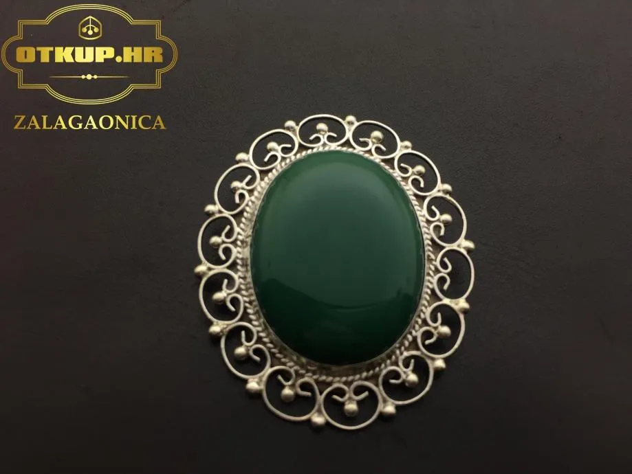 SREBRNI BROŠ 25,54G .925 / R1, RATE !! - cover