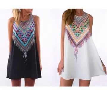 Šifon ženska haljina Kolekcija ljeto 2024 Etnic - cover