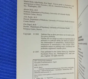 Martin Reite i dr. – Evaluacija i liječenje poremećaja spavanja - cover