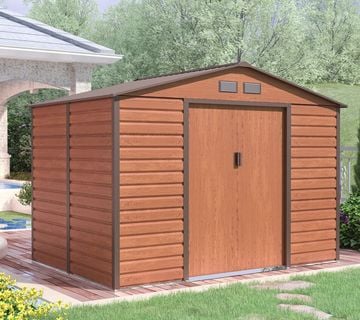 Vrtna metalna kućica 4,84 m² - 2,7 m x 1,8 m - SMEĐA - cover