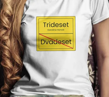 Majica za rođendan Prometni znak - cover