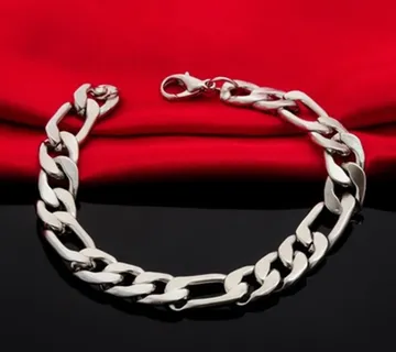 Muška srebrna narukvica- narukvica tvorena od tri okrugle i - cover