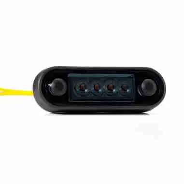 FRISTOM FT-073 Z LED DARK narančasta lampa, dimljeno staklo - cover