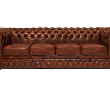 Chesterfield Garnitura First Class Leather | 4-sjedišta | Caramel - cover