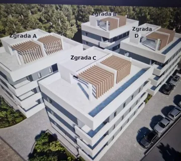 Pakoštane, stan na 1. katu(70m2), 100 metara od mora, NOVOGRADNJA