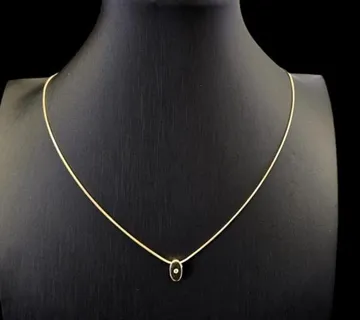 ZLATNI LANČIĆ S DIJAMANTNIM PRIVJESKOM 4.00G (14K) / R1, RATE !! - cover