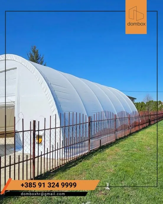 Montažna hala / montažni šator 9.15x12m 4,5m (V) 110m2 DOSTUPNO ODMAH - cover