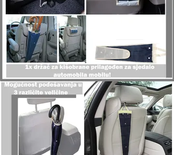 Držač za kišobrane prilagođen za sjedalo automobila - cover