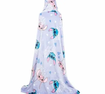 Deka s kapuljačom Disney Stitch 120x150cm - cover