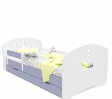 Drveni dječji krevet Design kruna s ladicom – 180*90 - cover