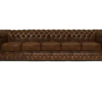 Chesterfield Garnitura First Class Leather | 5-sjedišta | Cloudy Brown - cover