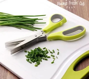 Škare za savršeno sjeckanje povrća – 5 oštrica od nehrđajućeg čelika - cover