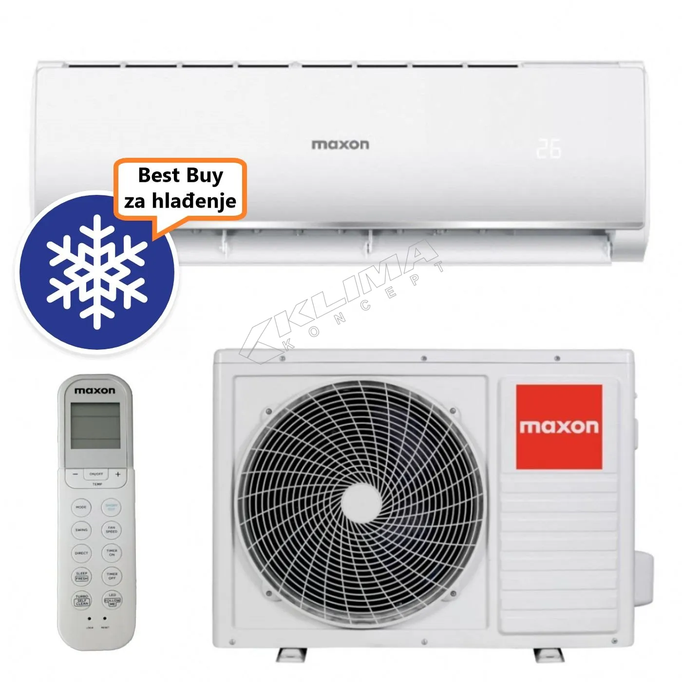 MAXON KLIMA UREĐAJ MX-12HC013i - cover
