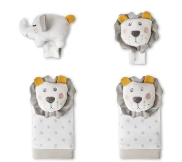 Zveckalice za ruke i stopala LAVIĆ SIVI - cover