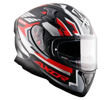 Kaciga AXOR APEX STREAK mat crno/crvena - cover