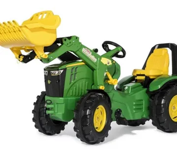 Rolly Toys John Deere 8400R traktor na pedale s utovarivačem - cover