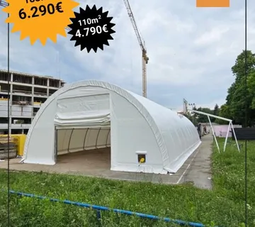 Montažna hala / montažni šator 9.15x20m 4,5m (V) 183m2 091 324 9999 - cover