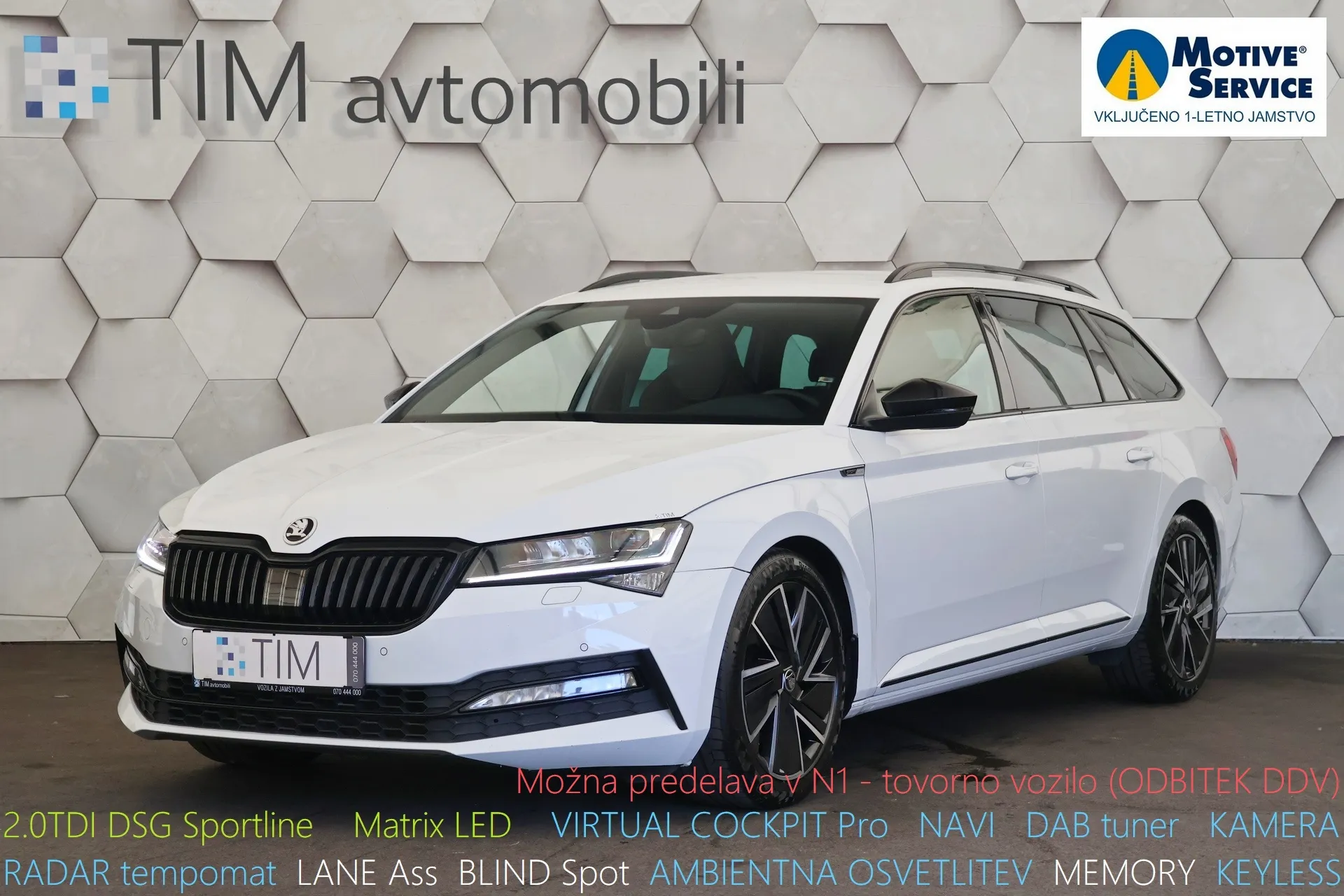 Škoda Superb Combi 2.0TDI DSG Sportline VIRTUAL MATRIX DAB NAVI - cover