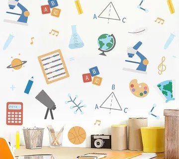 Zidna naljepnica Student learning - cover