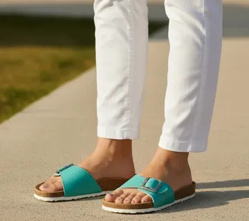 Ženske anatomske natikače – Tirkizna - cover