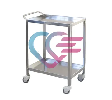 KOLICA TERAPIJSKA 70x50x82 cm, S 2 POLICE, INOX - cover