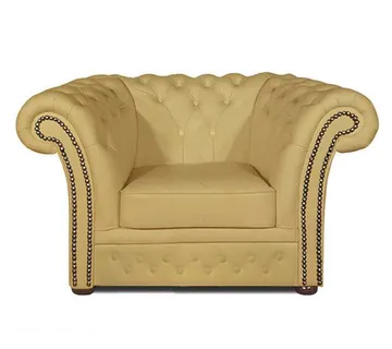 Chesterfield Fotelja Winfield Basic Luxe Leather | 1-sjedište | Ivory - cover