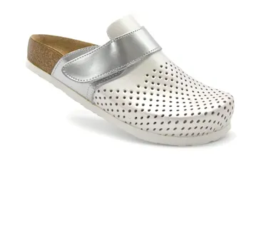 KOŽNE ANATOMSKE KLOMPE, Srebrna, BBAGI - cover