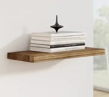 Elegantna zidna drvena polica - cover