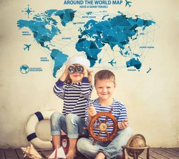 Zidna naljepnica - Put oko svijeta - cover