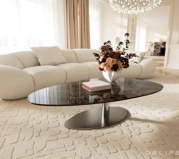 Klub stolić Edge 140x75cm, Materijal: Keramika Laminam Emperador - cover