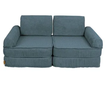 Srednja modularna sofa za djecu - estetska tirkizna - cover