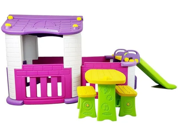 Dječja kućica  Table Slide -  roza/ljubičasta - cover