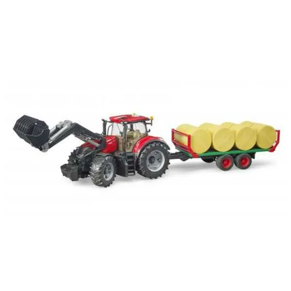 Bruder traktor Case IH Optum 300CVX sa utovarivačem i prikolicom - cover