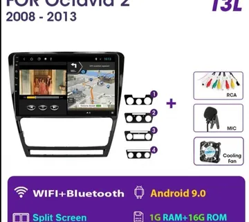Skoda Octavia mk2 original Android Navigacija Radio WiFi GPS PARKING K - cover