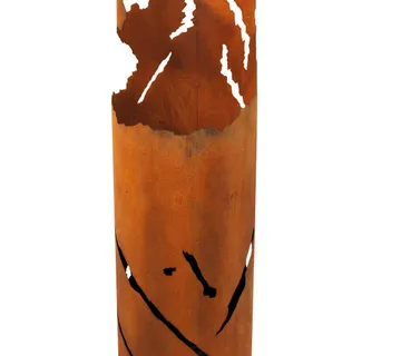 EUROPALMS Fire-column crack decor, rusty, 123cm - cover