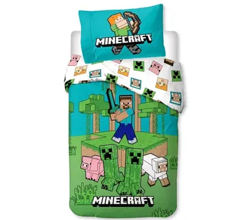 Minecraft ‘Jungle Explore’ dječja posteljina, 140×200 cm - cover
