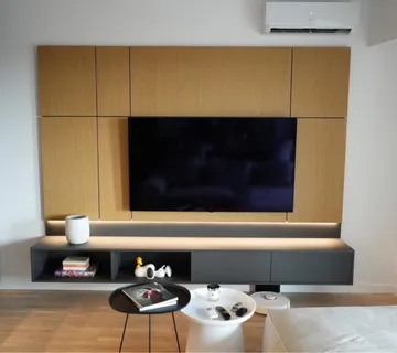 TV komoda sa zidnim panelom - cover