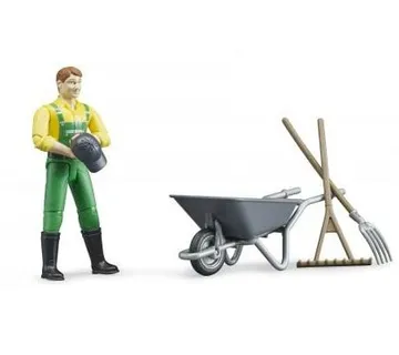 Bruder farmer zeleni kombinezon žuta majica set - cover