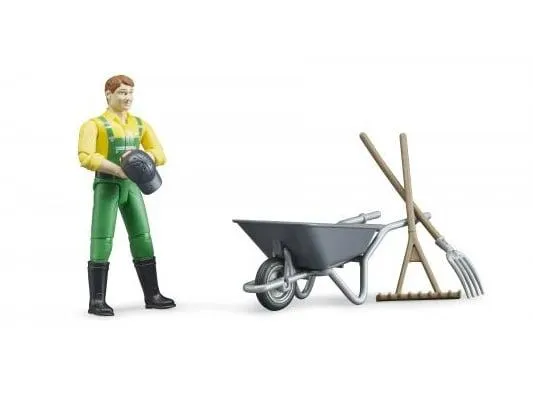 Bruder farmer zeleni kombinezon žuta majica set - cover