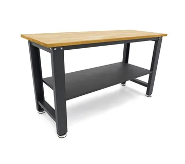 Radni stol s drvenom radnom pločom 160cm - cover