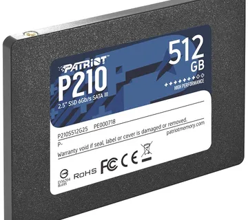 SSD 2.5" SATA-3 512GB PATRIOT P210 R520/W430 7mm - cover