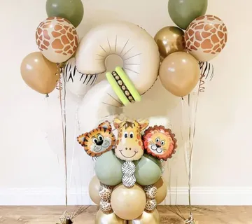 Luk od 25 balona - Safari Jungle - uz odabir brojeva od 1 do 9 - cover