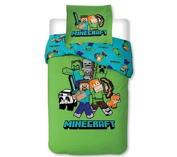 Minecraft ‘Classic Crew’ dječja posteljina, 140×200 cm - cover