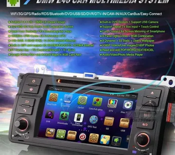 BMW E46 2 DIN MULTIMEDIJA za ANDROID,GPS, BLUETOOTH, UGRADNJA, NOVO! - cover