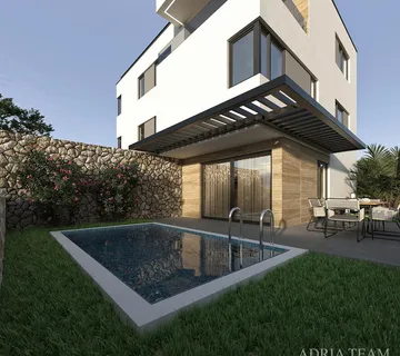 Apartmani S Bazenom, Vrtom I Krovnom Terasom, Novogradnja, Prekrasan Pogled - Mandre, Pag