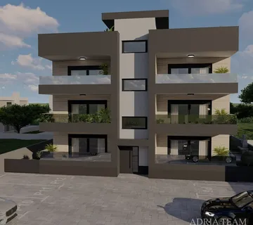 APARTMANI UDALJENI 300 m OD PLAŽE, NOVOGRADNJA, POGLED NA MORE - PRIVLAKA